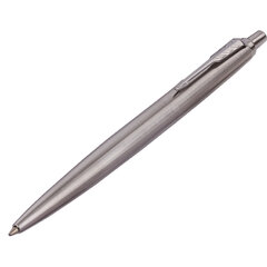 Ручка шариковая PARKER "Jotter XL Monochrome Stainless Steel CT", корпус серебристый, сталь, синяя, 2122756
