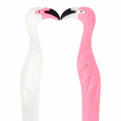 Ручка фигурная шариковая ЮНЛАНДИЯ &laquo;Фламинго&raquo;, мягкий силиконовый корпус, ассорти, СИНЯЯ, пишущий узел 0,7 мм, 143775