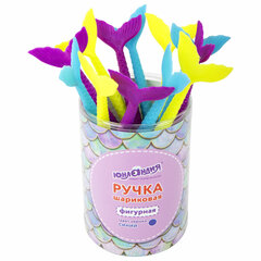 Ручка фигурная шариковая ЮНЛАНДИЯ &laquo;Русалка&raquo;, мягкий силиконовый корпус, ассорти, СИНЯЯ, пишущий узел 0,7 мм, 143777