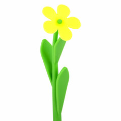 Ручка фигурная шариковая ЮНЛАНДИЯ &laquo;Цветочек&raquo;, мягкий силиконовый корпус, ассорти, СИНЯЯ, пишущий узел 0,7 мм, 143779