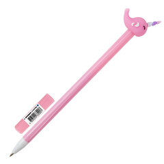 Ручка с топпером шариковая ЮНЛАНДИЯ &laquo;Кит-Единорог&raquo;, корпус ассорти, СИНЯЯ, пишущий узел 0,7 мм, 143783