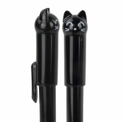 Ручка фигурная шариковая ЮНЛАНДИЯ &laquo;Котик&raquo;, корпус ассорти, СИНЯЯ, пишущий узел 0,7 мм, 143787