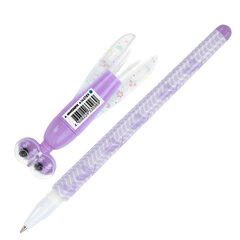 Ручка фигурная шариковая ЮНЛАНДИЯ &laquo;Стрекоза&raquo;, корпус ассорти, СИНЯЯ, пишущий узел 0,7 мм, 143789