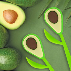 Ручка фигурная шариковая ЮНЛАНДИЯ &laquo;Авокадо&raquo;, мягкий силиконовый корпус, СИНЯЯ, пишущий узел 0,7 мм, 143794