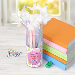 Ручка фигурная шариковая ЮНЛАНДИЯ &laquo;Бабочка&raquo;, силиконовый корпус, ассорти, СИНЯЯ, пишущий узел 0,7 мм, 143795