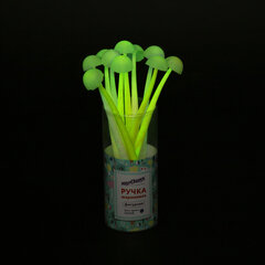 Ручка фигурная шариковая ЮНЛАНДИЯ &laquo;Гриб&raquo;, силиконовый корпус, ассорти, СИНЯЯ, пишущий узел 0,7 мм, 143796