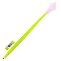 Ручка фигурная шариковая ЮНЛАНДИЯ &laquo;Цветок&raquo;, силиконовый корпус, ассорти, СИНЯЯ, пишущий узел 0,7 мм, 143797