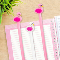 Ручка с топпером шариковая ЮНЛАНДИЯ &laquo;Лебедь&raquo;, корпус ассорти, СИНЯЯ, пишущий узел 0,7 мм, 143801