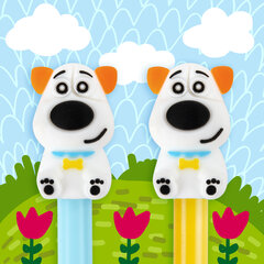 Ручка с топпером шариковая ЮНЛАНДИЯ &laquo;Собачка&raquo;, корпус ассорти, СИНЯЯ, пишущий узел 0,7 мм, 143807