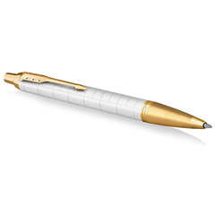 Ручка шариковая PARKER &laquo;IM Premium Pearl GT&raquo;, жемчужный лак, позолота, синяя, 2143643