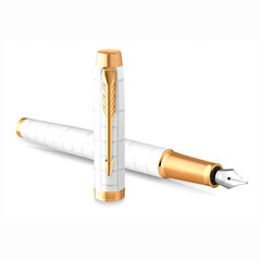 Ручка перьевая PARKER &laquo;IM Premium Pearl GT&raquo;, корпус жемчужный лак, позолоченные детали, синяя, 2143649