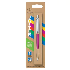 Ручка шариковая PARKER &laquo;Jotter Orig Magenta&raquo;, корпус розовый, нержавеющая сталь, блистер, синяя, 2075996