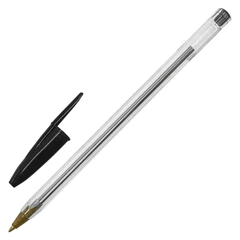 Ручка шариковая STAFF &laquo;Basic Budget BP-04&raquo;, ЧЕРНАЯ, линия письма 0,5 мм, с штрихкодом, 143869