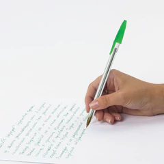 Ручка шариковая STAFF &laquo;Basic Budget BP-04&raquo;, ЗЕЛЕНАЯ, линия письма 0,5 мм, с штрихкодом, 143871