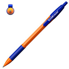 Ручка шариковая автоматическая с грипом ERICH KRAUSE &laquo;R-301 Orange&raquo;, СИНЯЯ, узел 1,0 мм, линия письма 0,35 мм, 46762