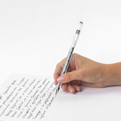 Ручка гелевая BRAUBERG &laquo;EXTRA&raquo;, ЧЕРНАЯ, корпус прозрачный, узел 0,5 мм, линия 0,35 мм, 143900