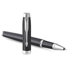Ручка-роллер PARKER &laquo;IM Essential Muted Black CT&raquo;, корпус черный матовый, хромированные детали, черная