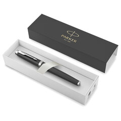 Ручка-роллер PARKER &laquo;IM Essential Muted Black CT&raquo;, корпус черный матовый, хромированные детали, черная
