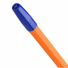 Ручки шариковые BRAUBERG &laquo;M-500 ORANGE&raquo;, НАБОР 10 шт., СИНИЕ, узел 0,7 мм, линия письма 0,35 мм, 143951
