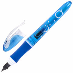 Ручка перьевая с 10 сменными картриджами BRAUBERG &laquo;DELTA&raquo;, эргономичный корпус, иридий, 143954