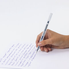 Ручка гелевая РОССИЯ &laquo;АРКТИКА-М&raquo;, СИНЯЯ, корпус тонированный, узел 0,7 мм, линия письма 0,5 мм, BRAUBERG, 143957