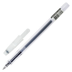 Ручка гелевая РОССИЯ &laquo;СТАНДАРТ&raquo;, ЧЕРНАЯ, корпус тонированный, узел 0,7 мм, линия письма 0,5 мм, BRAUBERG, 143958