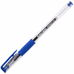 Ручка гелевая РОССИЯ &laquo;PATRIOT-GT&raquo;, СИНЯЯ, корпус прозрачный, узел 0,7 мм, линия письма 0,4 мм, BRAUBERG, 143959