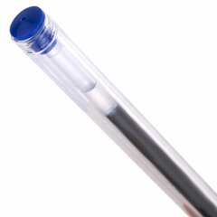 Ручка гелевая РОССИЯ &laquo;PATRIOT-GT&raquo;, СИНЯЯ, корпус прозрачный, узел 0,7 мм, линия письма 0,4 мм, BRAUBERG, 143959