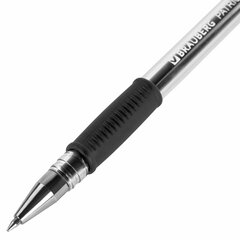 Ручка гелевая РОССИЯ &laquo;PATRIOT-GT&raquo;, ЧЕРНАЯ, корпус прозрачный, узел 0,7 мм, линия письма 0,4 мм, BRAUBERG, 143960