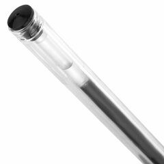 Ручка гелевая РОССИЯ &laquo;PATRIOT-GT&raquo;, ЧЕРНАЯ, корпус прозрачный, узел 0,7 мм, линия письма 0,4 мм, BRAUBERG, 143960