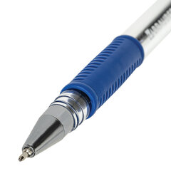 Ручка шариковая РОССИЯ &laquo;PATRIOT-GT&raquo;, СИНЯЯ, корпус прозрачный, 0,7 мм, линия письма 0,35 мм, BRAUBERG, 143961