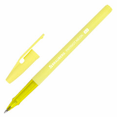 Ручка шариковая РОССИЯ &laquo;PATRIOT NEON&raquo;, СИНЯЯ, корпус ассорти, 0,7 мм, линия 0,35 мм, BRAUBERG, 143966