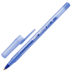 Ручки шариковые BIC &laquo;Round Stic&raquo;, НАБОР 8 шт., СИНИЕ, узел 1 мм, линия письма 0,32 мм, пакет, 928497