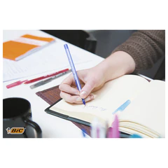 Ручки шариковые BIC &laquo;Round Stic&raquo;, НАБОР 8 шт., СИНИЕ, узел 1 мм, линия письма 0,32 мм, пакет, 928497