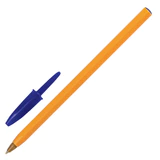 Ручки шариковые BIC "Orange Fine", НАБОР 8 шт., СИНИЕ, линия письма 0,3 мм, пакет, 919228/516351