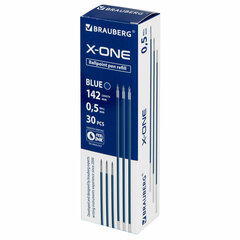 Стержень шариковый BRAUBERG &laquo;X-ONE&raquo; 142 мм, СИНИЙ, узел 0,5 мм, линия письма 0,35 мм, 143991