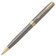 Ручка шариковая PARKER "Sonnet Core Gray GT", корпус серый, детали золото, черная, 2213679