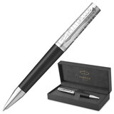 Ручка шариковая PARKER "Ingenuity Legacy of Flight", корпус серебристый, черная, 2227810