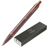 Ручка шариковая PARKER "IM Monochrome Burgundy PVD", корпус бордо, синяя, 2190514