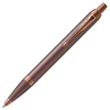 Ручка шариковая PARKER "IM Monochrome Burgundy PVD", корпус бордо, синяя, 2190514