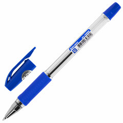 Ручка шариковая BRAUBERG &laquo;BP-GT&raquo;, СИНЯЯ, корпус прозрачный, евронаконечник 0,7 мм, линия письма 0,35 мм, 144004