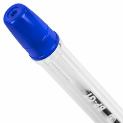 Ручка шариковая BRAUBERG &laquo;BP-GT&raquo;, СИНЯЯ, корпус прозрачный, евронаконечник 0,7 мм, линия письма 0,35 мм, 144004