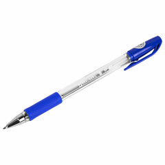 Ручка шариковая BRAUBERG &laquo;BP-GT&raquo;, СИНЯЯ, корпус прозрачный, евронаконечник 0,7 мм, линия письма 0,35 мм, 144004