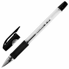 Изображение товара Ручка шариковая BRAUBERG «BP-GT», ЧЕРНАЯ, корпус прозрачный, евронаконечник 0,7 мм, линия письма 0,35 мм, 144006