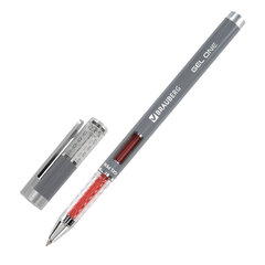 Ручка гелевая BRAUBERG &laquo;GEL ONE&raquo;, КРАСНАЯ, стандартный узел 0,5 мм, линия письма 0,35 мм, 144038