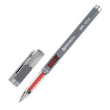 Ручка гелевая BRAUBERG "GEL ONE", КРАСНАЯ, стандартный узел 0,5 мм, линия письма 0,35 мм, 144038