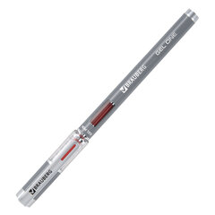 Ручка гелевая BRAUBERG &laquo;GEL ONE&raquo;, КРАСНАЯ, стандартный узел 0,5 мм, линия письма 0,35 мм, 144038