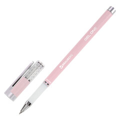 Ручка гелевая BRAUBERG &laquo;GEL ONE PASTEL&raquo;, ЧЕРНАЯ, корпус ассорти, узел 0,5 мм, линия 0,35 мм, 144039