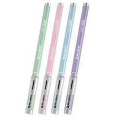 Ручка гелевая BRAUBERG &laquo;GEL ONE PASTEL&raquo;, ЧЕРНАЯ, корпус ассорти, узел 0,5 мм, линия 0,35 мм, 144039