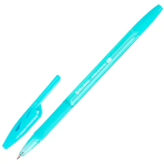 Ручка шариковая с грипом BRAUBERG &laquo;ULTRA GT PASTEL&raquo;, СИНЯЯ, корпус ассорти, линия 0,35 мм, 144053